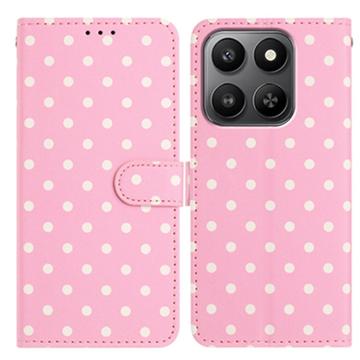 Xiaomi 17 Pung Etui med Prikket Mønster - Pink