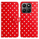 Xiaomi 17 Pung Etui med Prikket Mønster - Rød