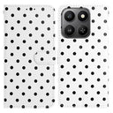 Xiaomi 17 Pung Etui med Prikket Mønster - Hvid
