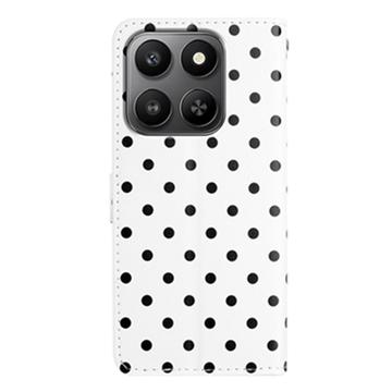 Xiaomi 17 Pung Etui med Prikket Mønster - Hvid