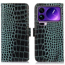 Xiaomi 17 Pro Crocodile Series Læderpung med RFID - Grøn