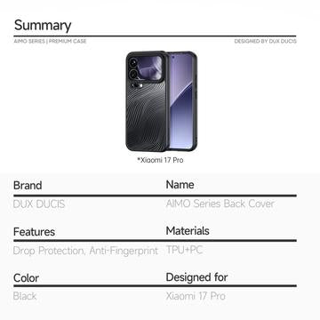 Xiaomi 17 Pro Dux Ducis Aimo Hybrid Cover - Sort
