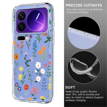 Xiaomi 17 Pro TPU-cover med blomstermønster - tusindfryd