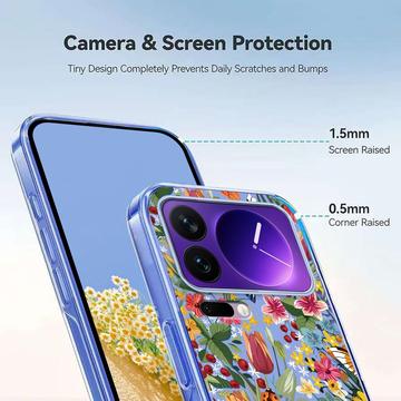 Xiaomi 17 Pro TPU-cover med blomstermønster - Liljer