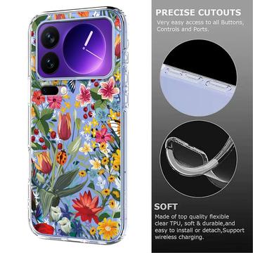 Xiaomi 17 Pro TPU-cover med blomstermønster - Liljer
