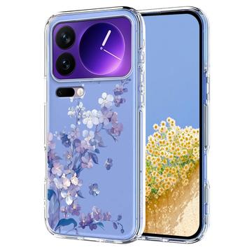 Xiaomi 17 Pro TPU-cover med blomstermønster - Lilla
