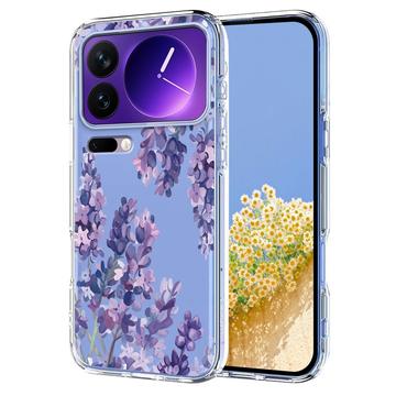 Xiaomi 17 Pro TPU-cover med blomstermønster - Blåregn