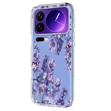 Xiaomi 17 Pro TPU-cover med blomstermønster - Blåregn