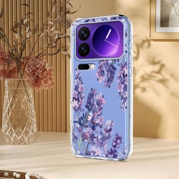 Xiaomi 17 Pro TPU-cover med blomstermønster - Blåregn