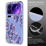 Xiaomi 17 Pro TPU-cover med blomstermønster - Blåregn