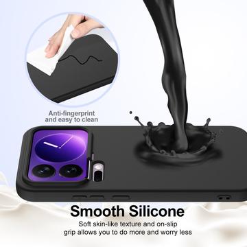 Xiaomi 17 Pro Liquid Silikone Cover - MagSafe Kompatibel - Sort