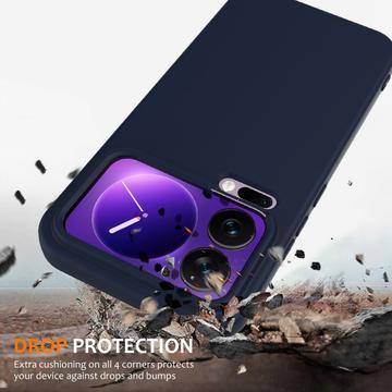 Xiaomi 17 Pro Liquid Silikone Cover - MagSafe Kompatibel - Mørkeblå