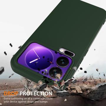 Xiaomi 17 Pro Liquid Silikone Cover - MagSafe Kompatibel - Mørkegrøn