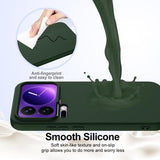 Xiaomi 17 Pro Liquid Silikone Cover - MagSafe Kompatibel - Mørkegrøn