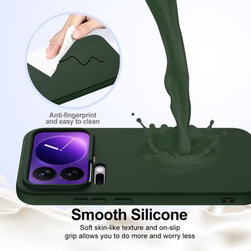 Xiaomi 17 Pro Liquid Silikone Cover - MagSafe Kompatibel - Mørkegrøn