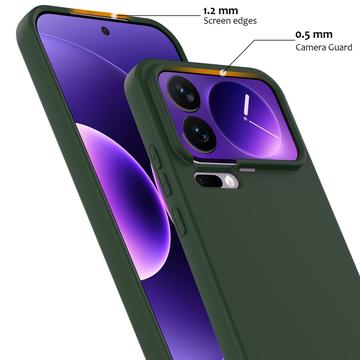 Xiaomi 17 Pro Liquid Silikone Cover - MagSafe Kompatibel - Mørkegrøn