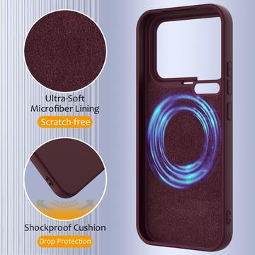 Xiaomi 17 Pro Liquid Silikone Cover - MagSafe Kompatibel - Vinrød