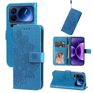 Xiaomi 17 Pro Mandala Series Etui med Pung - Blå