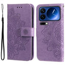 Xiaomi 17 Pro Mandala Series Etui med Pung - Lilla