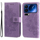Xiaomi 17 Pro Mandala Series Etui med Pung - Lilla