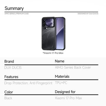 Xiaomi 17 Pro Max Dux Ducis Aimo Hybrid Cover - Sort