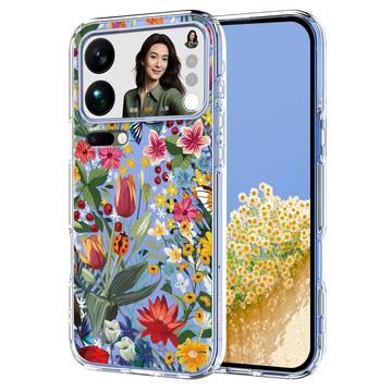 Xiaomi 17 Pro Max TPU-cover med blomstermønster - Liljer