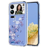 Xiaomi 17 Pro Max TPU-cover med blomstermønster - Lilla