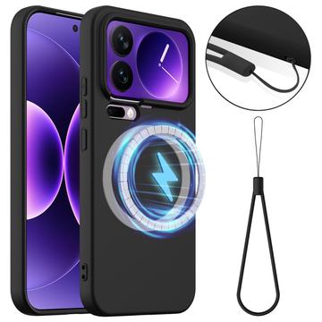 Xiaomi 17 Pro Max Liquid Silikone Cover - MagSafe Kompatibel - Sort