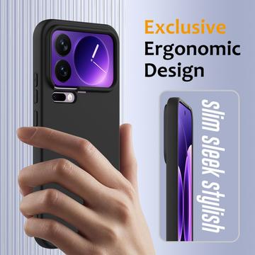 Xiaomi 17 Pro Max Liquid Silikone Cover - MagSafe Kompatibel - Sort