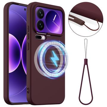 Xiaomi 17 Pro Max Liquid Silikone Cover - MagSafe Kompatibel - Vinrød