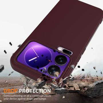 Xiaomi 17 Pro Max Liquid Silikone Cover - MagSafe Kompatibel - Vinrød