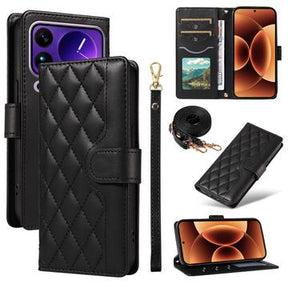 Xiaomi 17 Pro Max Luksus Vatteret Pung - Sort