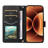 Xiaomi 17 Pro Max Luksus Vatteret Pung - Sort