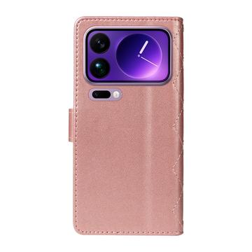 Xiaomi 17 Pro Max Luksus Vatteret Pung - Rødguld