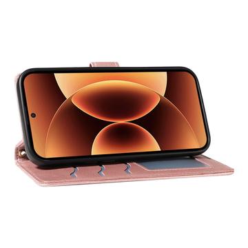 Xiaomi 17 Pro Max Luksus Vatteret Pung - Rødguld