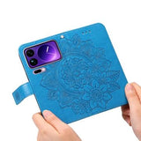 Xiaomi 17 Pro Max Mandala Series Etui med Pung - Blå