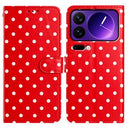 Xiaomi 17 Pro Max Pung Etui med Prikket Mønster - Rød