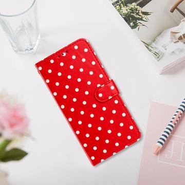 Xiaomi 17 Pro Max Pung Etui med Prikket Mønster - Rød