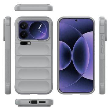 Xiaomi 17 Pro Max Rugged TPU Cover - Lysegrå