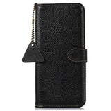 Xiaomi 17 Pro Max Pung læder cover med RFID - sort