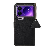Xiaomi 17 Pro Max Pung læder cover med RFID - sort