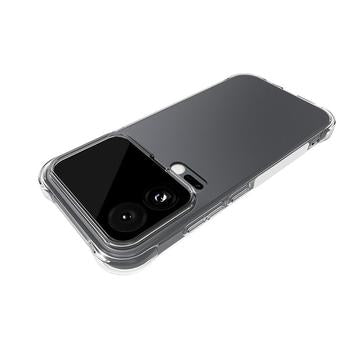 Xiaomi 17 Pro Max Stødsikkert Silikone Cover - Gennemsigtig