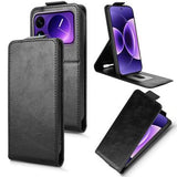 Xiaomi 17 Pro Max lodret flip-etui med stativ - sort
