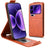Xiaomi 17 Pro Max lodret flip-etui med stativ - Brun