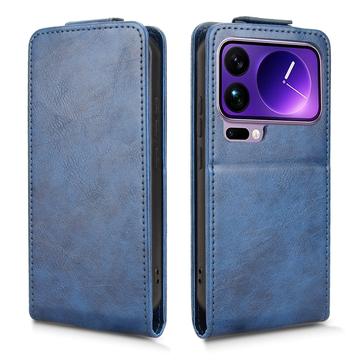 Xiaomi 17 Pro Max lodret flip-etui med stativ - mørkeblå