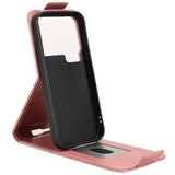 Xiaomi 17 Pro Max lodret flip-etui med stativ - rosaguld