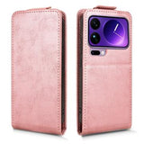 Xiaomi 17 Pro Max lodret flip-etui med stativ - rosaguld