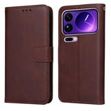 Xiaomi 17 Pro Max Pung Etui med Stativ - Brun