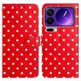 Xiaomi 17 Pro Pung Etui med Prikket Mønster - Rød