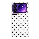 Xiaomi 17 Pro Pung Etui med Prikket Mønster - Hvid